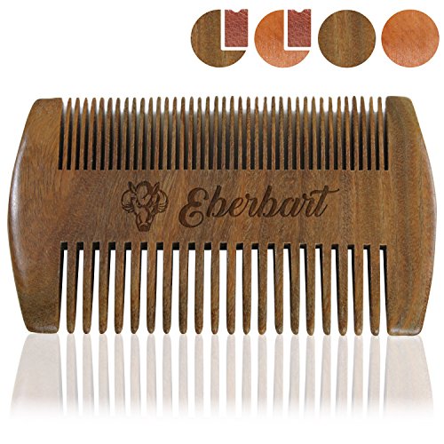 Eberbart Bartkamm – antistatischer Holzkamm für einen natürlich gepflegten Bart (Sandelholz)