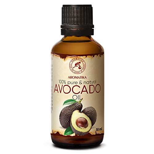 Avocadoöl 50ml - Kaltgepresst & Raffiniert - Südafrika - 100% Natürlich & Reines - Basisöl - Reich an Vitamin E - Pflege für Gesicht - Körperpflege - Haare - Massage
